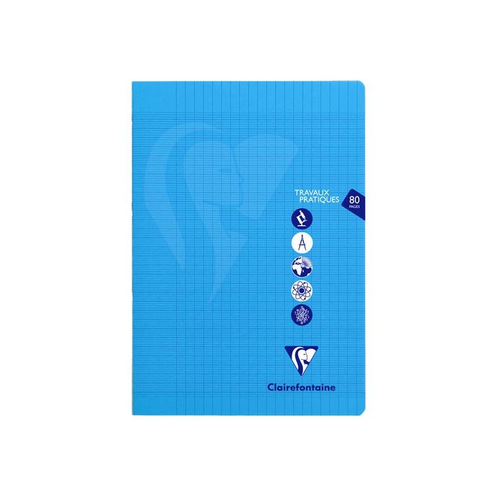 3329683031673-Clairefontaine Mimesys - Cahier polypro de travaux pratiques (TP) - A4 (21x29,7 cm) - 80 pages - grands carreaux (Seyes)/uni - disponible dans-Avant-0