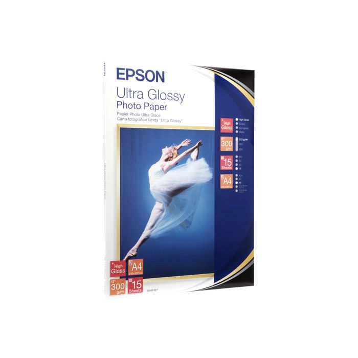 103438552810-Epson - Papier photo brillant - A4 - 300 g/m² - 15 feuilles-Angle gauche-1