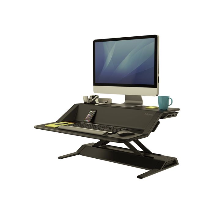 0043859716364-Fellowes Lotus LT - Station assis-debout - noir-Angle droit-0