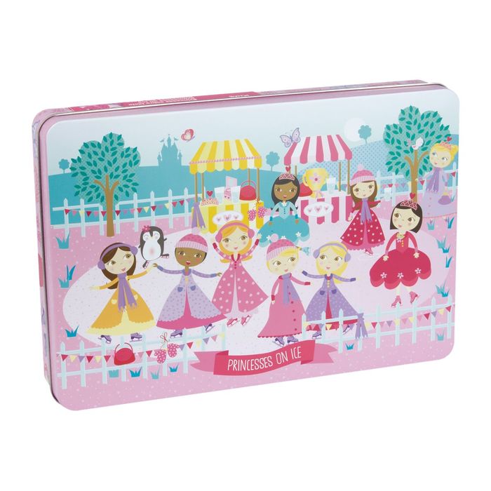 8410782164906-Apli Kids - Puzzle 24 pièces - les princesses sur glace-Angle gauche-0