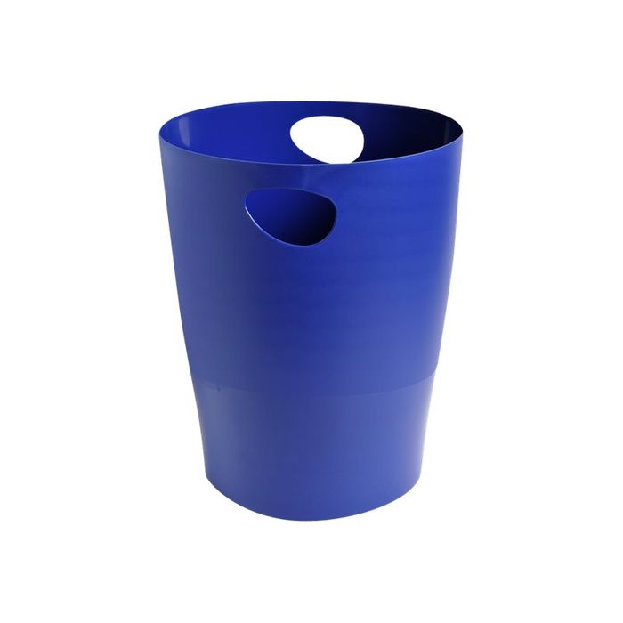 9002493037052-Exacompta Ecobin - Corbeille à papier 15L - bleu nuit-Angle droit-0