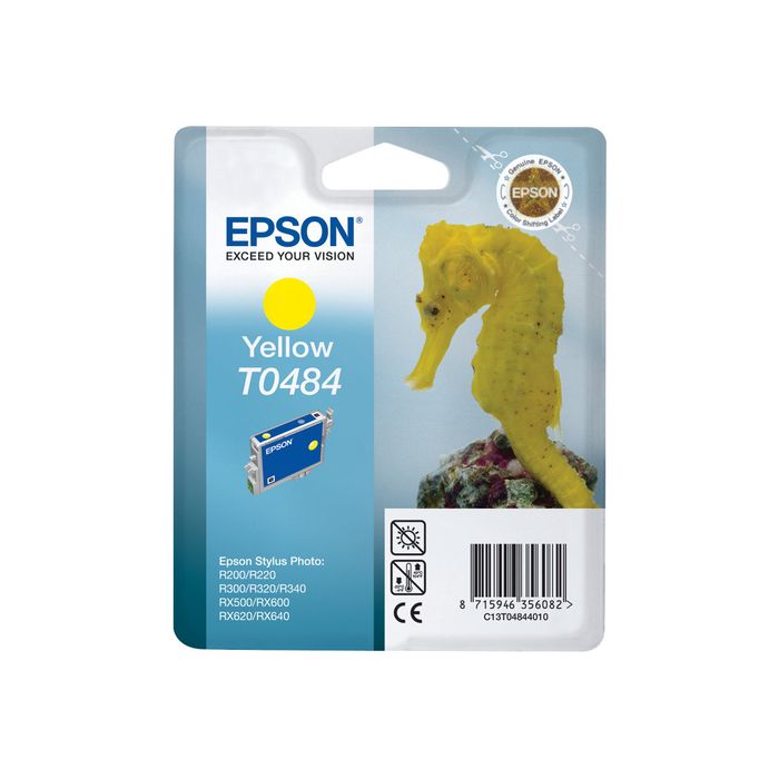 0400013104847-Epson T0484 Hippocampe - jaune - cartouche d'encre originale-Avant-0