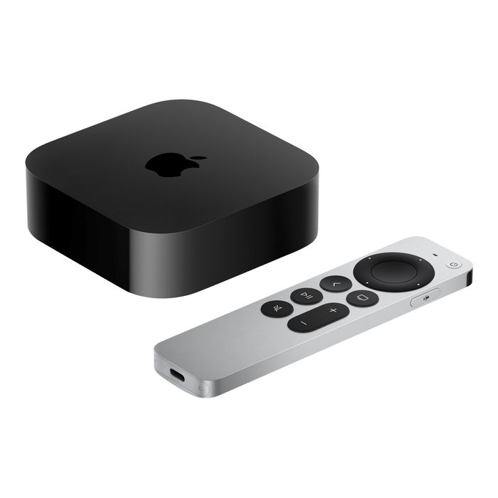 0194253097297-Apple TV 4K (Wi-Fi + Ethernet) 3e gén - Lecteur AV - 128 Go - 4K UHD (2160p) - 60 pi/s - HD-Angle droit-0