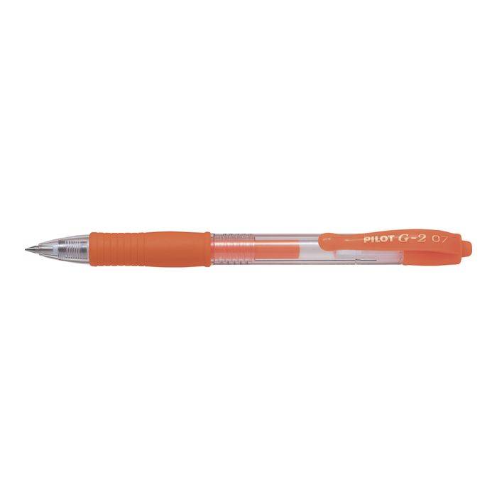 4902505586439-Pilot G-2 Neon - Roller - pointe moyenne - orange fluo-Angle gauche-0