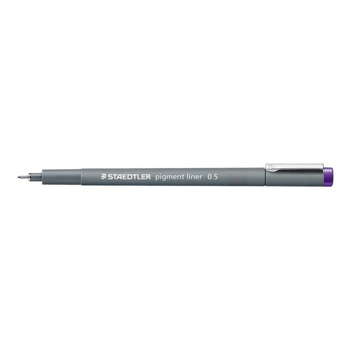 4007817036648-STAEDTLER pigment liner - Feutre fin - 0.5 mm - violet-Angle gauche-0