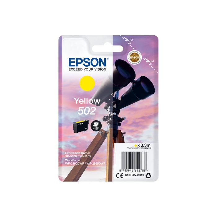 8715946652788-Epson 502 Jumelles - jaune - cartouche d'encre originale-Avant-1