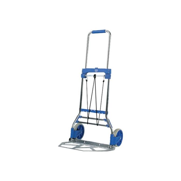 3701254713438-Chariot manuel pliant - 90 kg - bleu-Angle droit-0