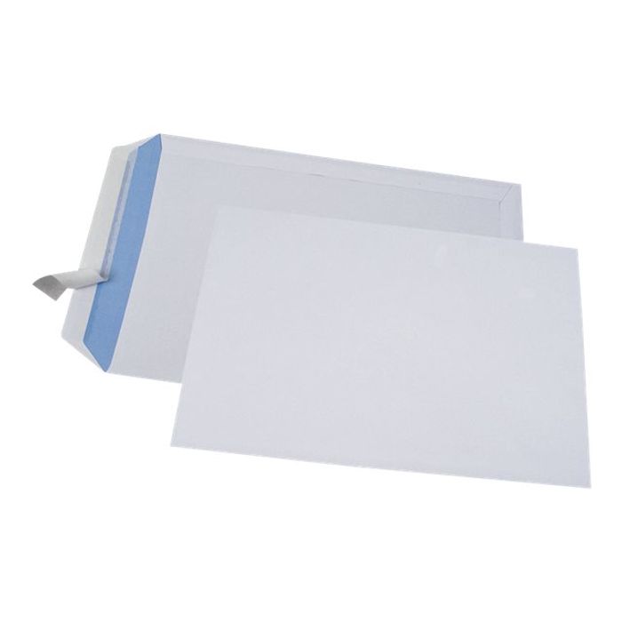 3250650005345-GPV - 250 Pochettes Enveloppes 260 x 330 mm - 90 gr - sans fenêtre - blanc - bande adhésiv-Angle droit-1