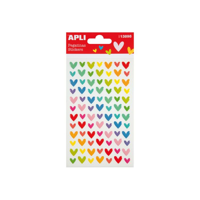 8410782138983-Apli Kids - 84 Stickers cœur-Avant-0