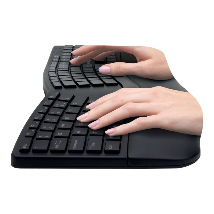 5028252602662-Kensington Pro Fit Ergo - clavier sans fil Azerty - noir-Gauche-12