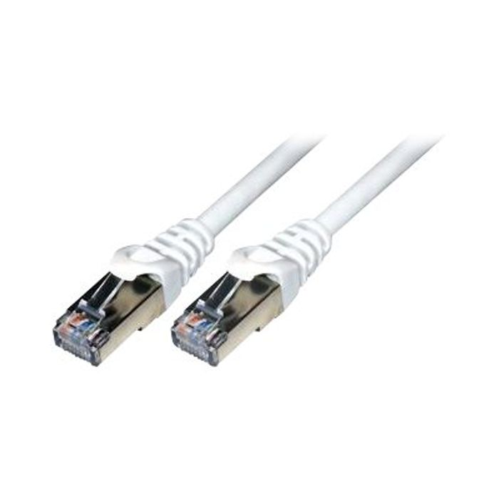 3700224741013-MCL Samar - câble réseau RJ45 CAT 6 F/UTP - 25 m - blanc-Angle droit-0