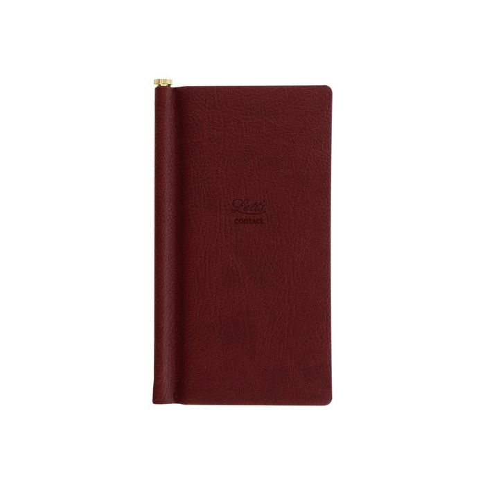 5012935374847-Letts Origins - Répertoire Carnet d'adresses de poche - chocolat - 6,9 x 14,7 cm-Avant-0