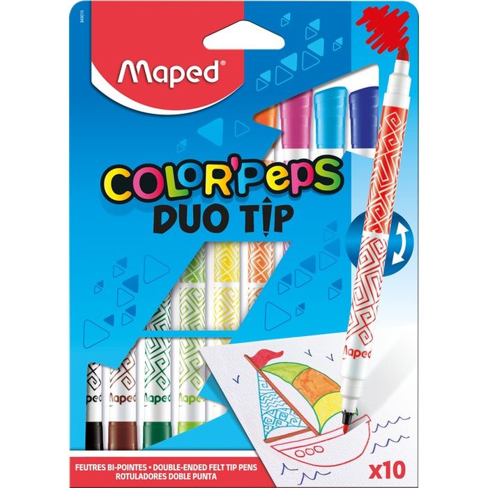 3154148490104-Maped Color'Peps Duo Tip - 10 Feutres double pointe--0