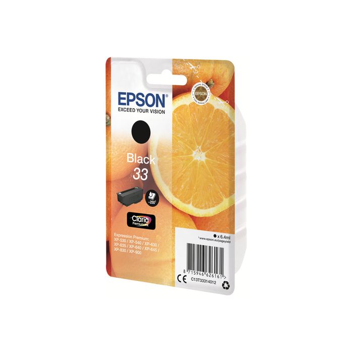 8715946600475-Epson 33 Oranges - noir - cartouche d'encre originale-Angle droit-1