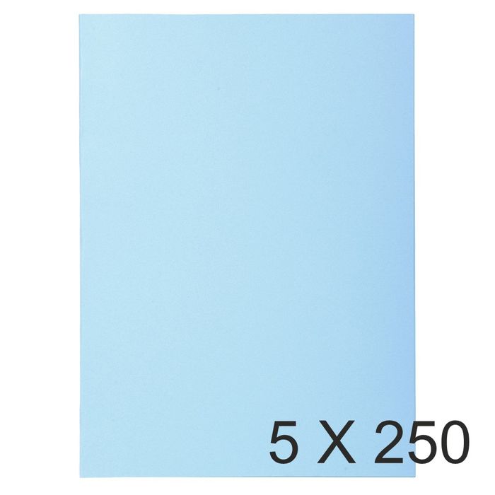 3288588501066-Exacompta Super 60 - 5 Paquets de 250 Sous-chemises - 60 gr - bleu clair--0