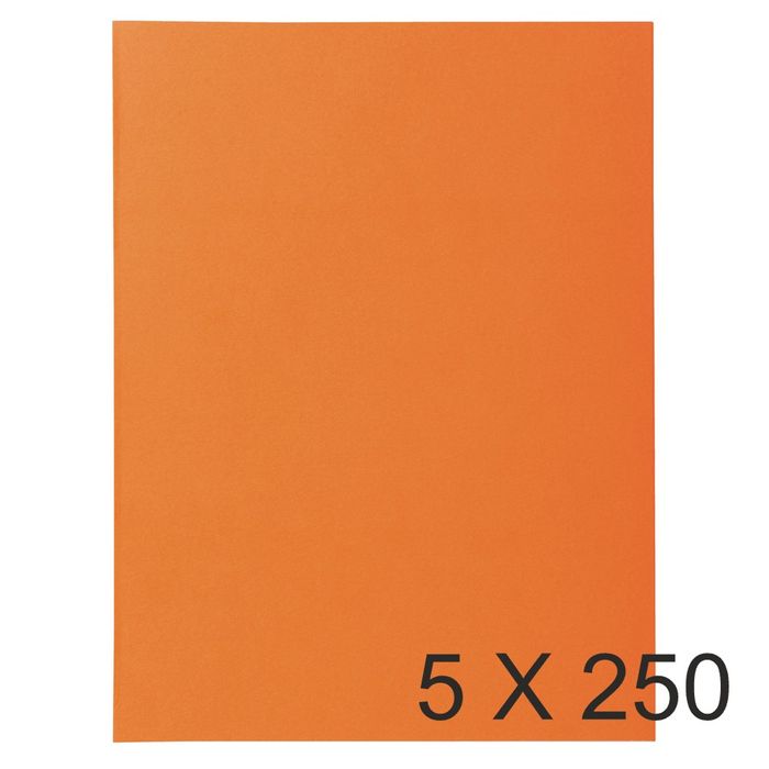 3288588501073-Exacompta Super 60 - 5 Paquets de 250 Sous-chemises - 60 gr - orange--0