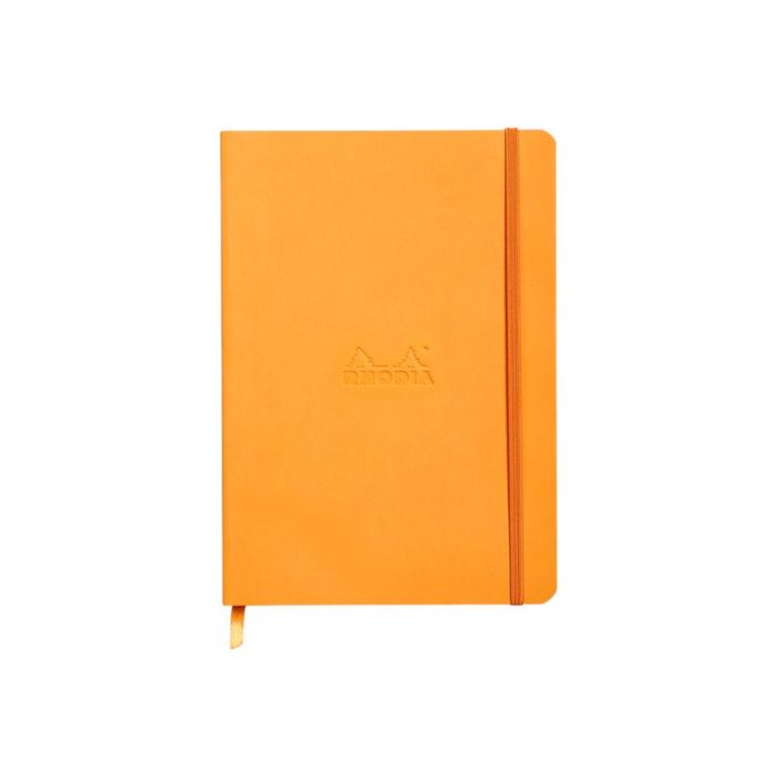3037921174654-RHODIA Rhodiarama - Carnet souple A5 - 160 pages - pointillés - orange-Avant-0