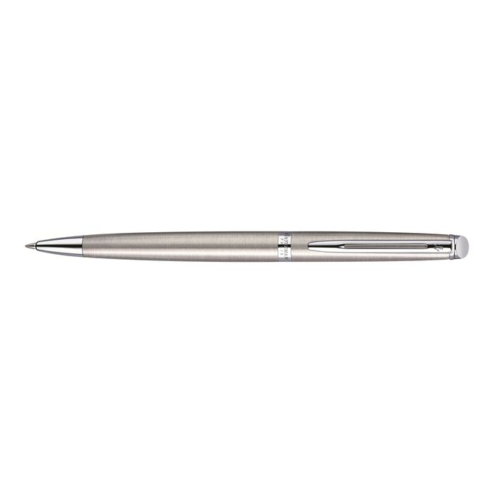 3501170920473-Waterman Hemisphere Essential - Stylo à bille - encre bleue - moyen - argent-Angle gauche-0