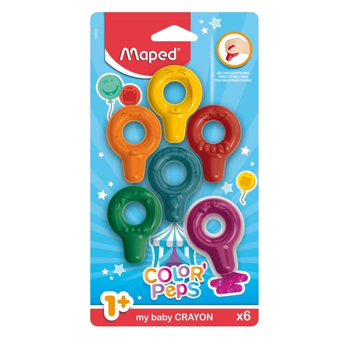 3154148638063-Maped Colorpep's Baby - 6 Crayons de cire--0