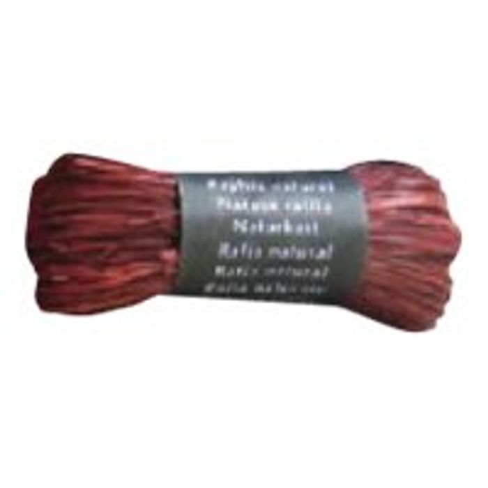 3065501960724-Maildor - Pelote de raphia naturel - ruban d'emballage 50 g - café-Avant-0