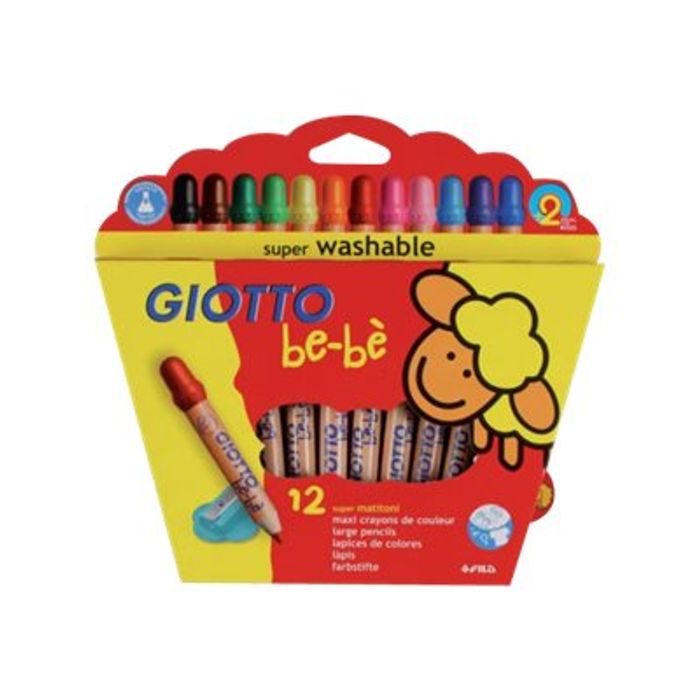 8000825002656-GIOTTO Bébé - 12 Crayons de couleur-Avant-0