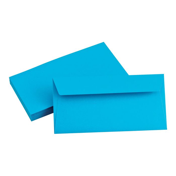 3329680555509-Pollen - 20 Enveloppes -110 x 220 mm - 120 g/m² - turquoise-Multi-angle-1