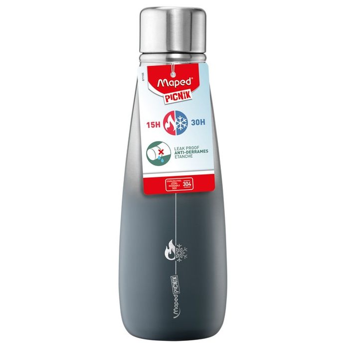 3154148711056-Maped Picnik Concept Adult - Bouteille isotherme 500 ml - gris--0