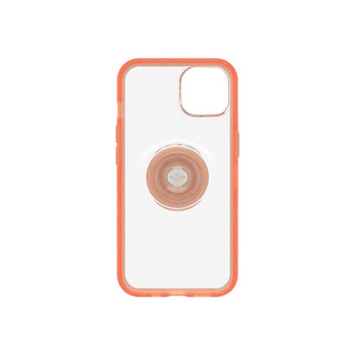 0840104285336-OtterBox Otter  - coque de protection pour iPhone 13 - transparent avec contour orange-Avant-0