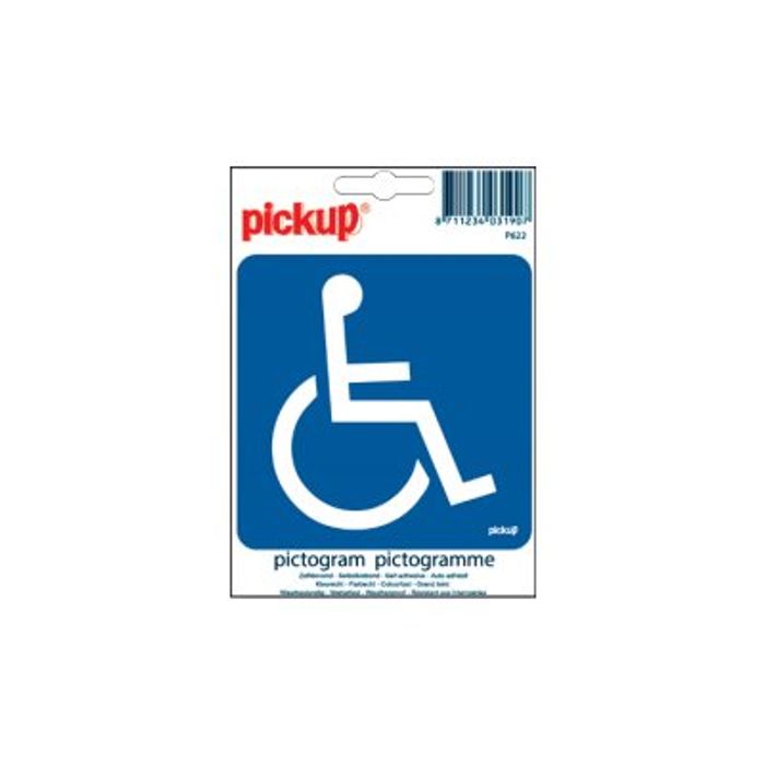 40319070-Pickup - Pictogramme - Accès handicapé - 100 x 100 mm-Avant-0