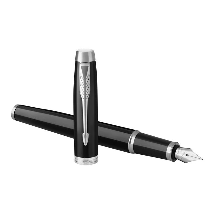 3501179316512-Parker IM - Stylo plume noir CT - pointe moyenne-Angle droit-0