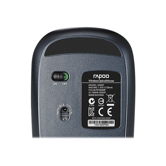 6940056168795-Rapoo 3510 - souris sans fil - noire-Gros plan-1