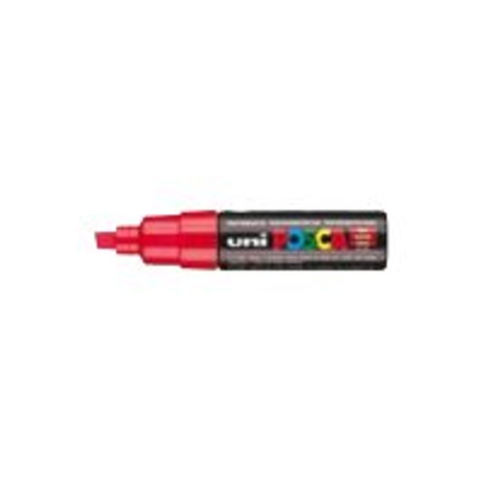 4902778916919-Posca - Marqueur peinture pointe large - rouge fluo-Angle gauche-0