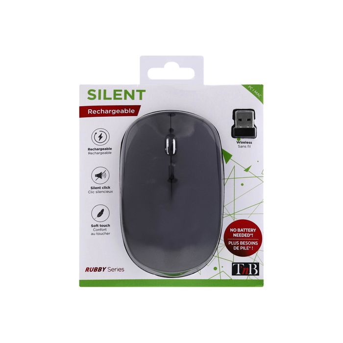 3303170098271-T'nB Rubby - souris sans fil rechargeable - gris anthracite-Avant-6