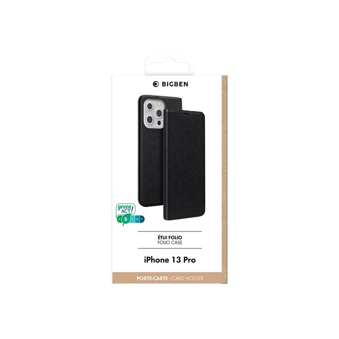 3571211462279-Bigben - porte folio pour iPhone 13 Pro Max - noir-Avant-2