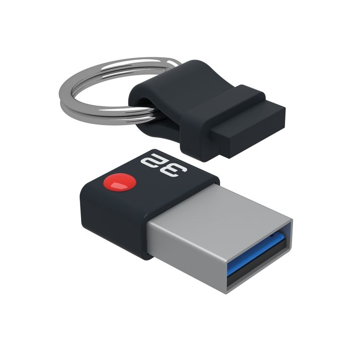 3126170129413-Emtec Classic Nano Ring - clé USB 32 Go - USB 3.0-Angle gauche-3