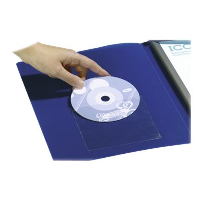 4005546803470-DURABLE POCKETFIX - 10 Enveloppes CD/DVD adhésives - transparent-Angle droit-3
