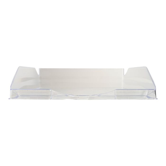 9002493115507-Exacompta Ecotray - Corbeille à courrier cristal-Avant-0