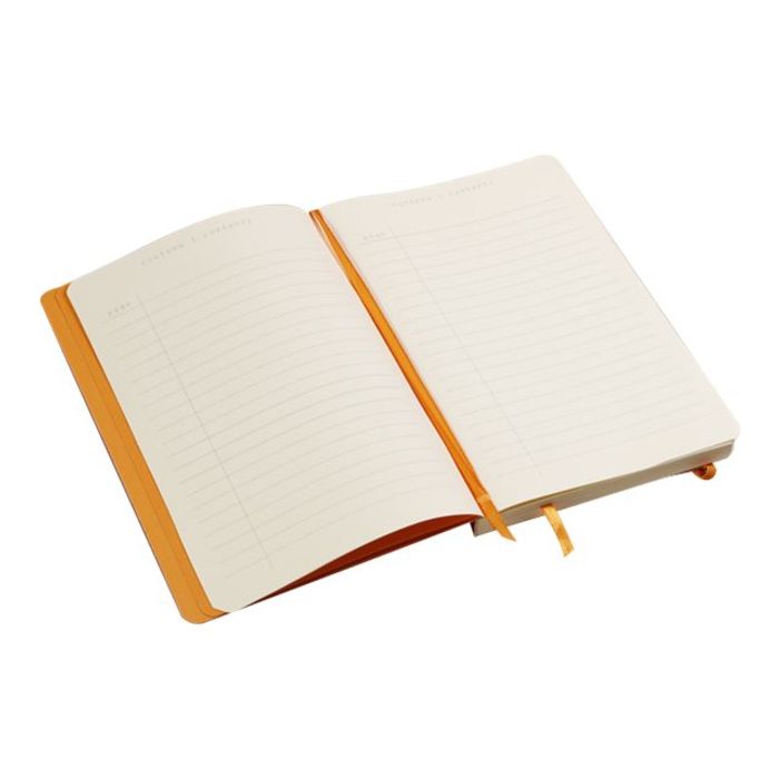 3037921177624-Rhodia Goalbook - Carnet souple A5 - 224 pages numérotées - petits carreaux - noir-Angle gauche-1