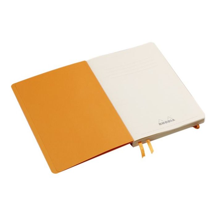 3037921177624-Rhodia Goalbook - Carnet souple A5 - 224 pages numérotées - petits carreaux - noir-Angle gauche-2