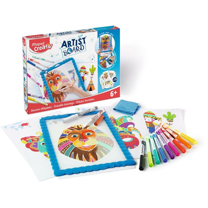 3154149071012-Maped Creativ Artist Board - Kit ardoise dessins effaçables--1