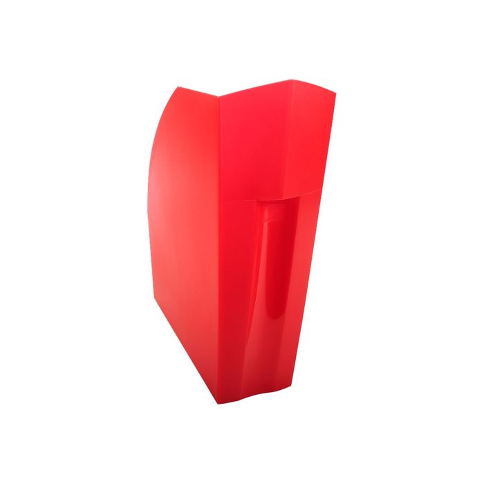 9002493110823-Exacompta The Magazine - 3 Porte-revues rouge carmin-Angle gauche-1