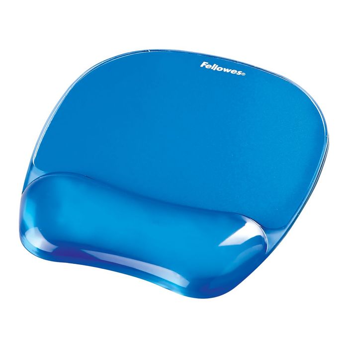 0400000911410-Fellowes - Tapis de souris avec repose-poignet Crystals Gel bleu--0