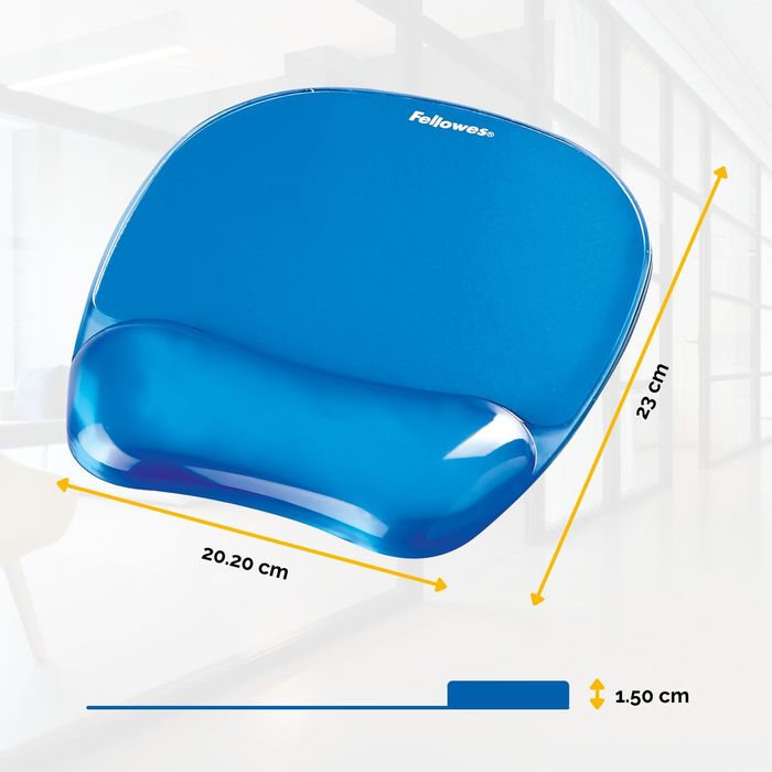 0400000911410-Fellowes - Tapis de souris avec repose-poignet Crystals Gel bleu--1