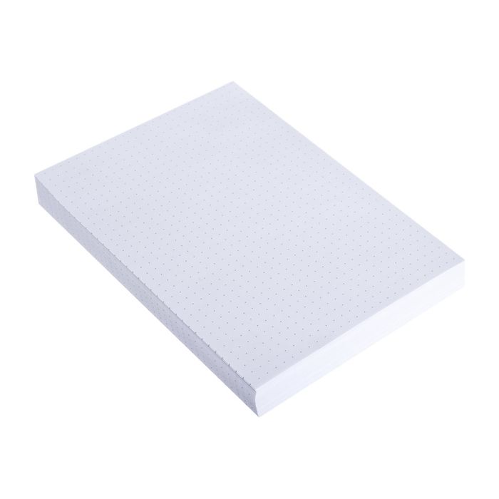 3130631107032-Exacompta - Pack de 100 Fiches Bristol non perforées - 12,5 x 20 cm -  dots - blanc-Angle gauche-1