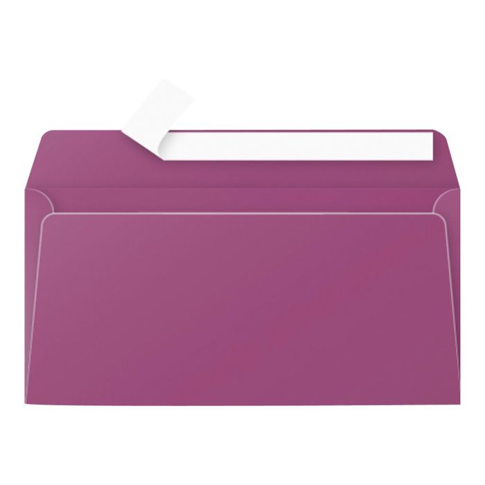 3329680052459-Pollen - 20 Enveloppes - 110 x 220 mm - 120 g/m² - cassis-Avant-0