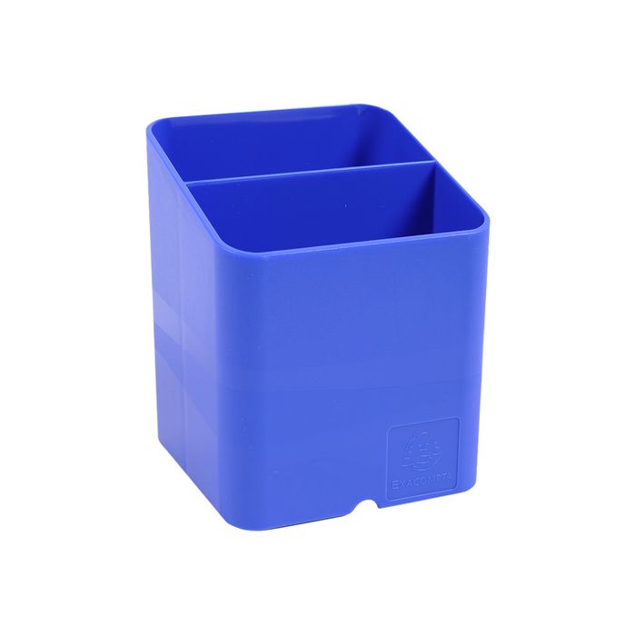 9002493099470-Exacompta Pen-Cube - Pot à crayons bleu glacé-Angle gauche-1