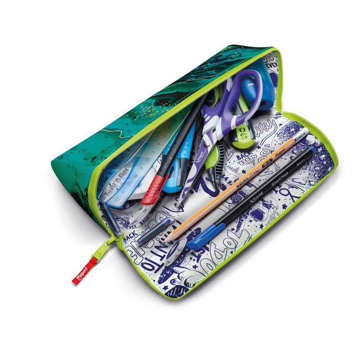 3154149319039-Maped - Trousse à ouverture XXL Trendy - vert - réversible et personnalisable--1