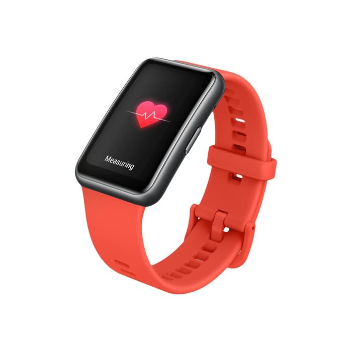 6941487233076-Huawei Watch Fit new - montre connectée - rouge pomélo-Angle droit-1
