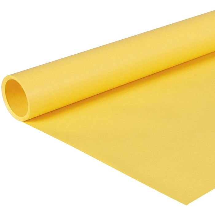 3065503049151-Clairefontaine - Papier cadeau kraft - 70 cm x 3 m - 65 g/m² - jaune citron--0