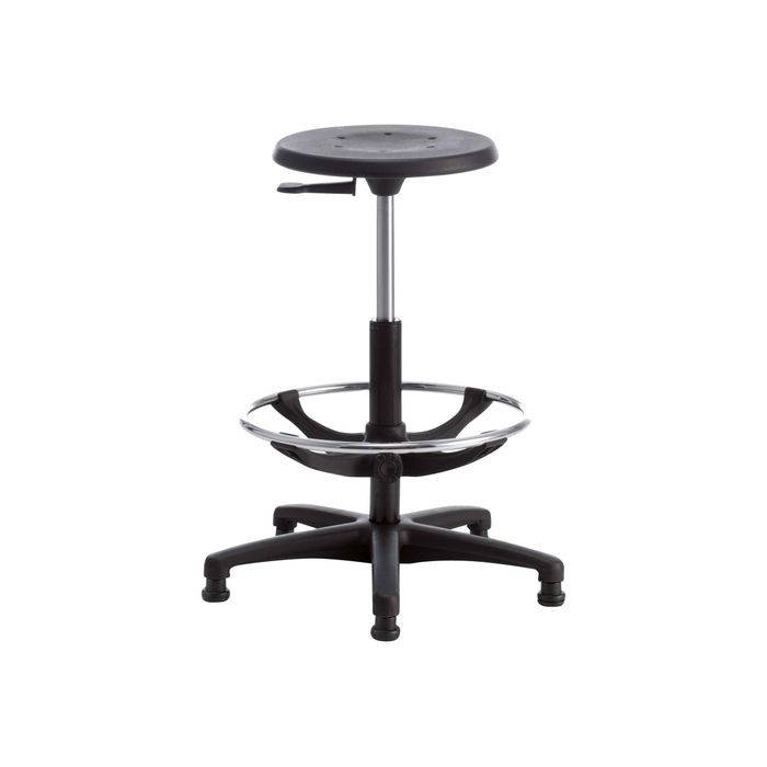 3660916026128-Siege technique TECNIK - tabouret assis-debout - hauteur réglable jusqu'à 75 cm - repose-pieds r-Avant-0